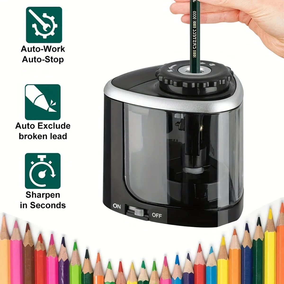 Desktop Electric Sharpener Ass - Electric Pencil Sharpener Usb recension och pris