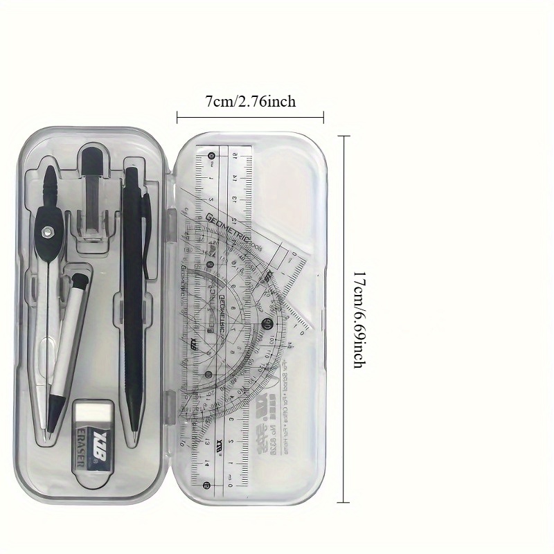 Compass and Ruler Set, Geometr - Math Geometry Set With Compass recension och pris