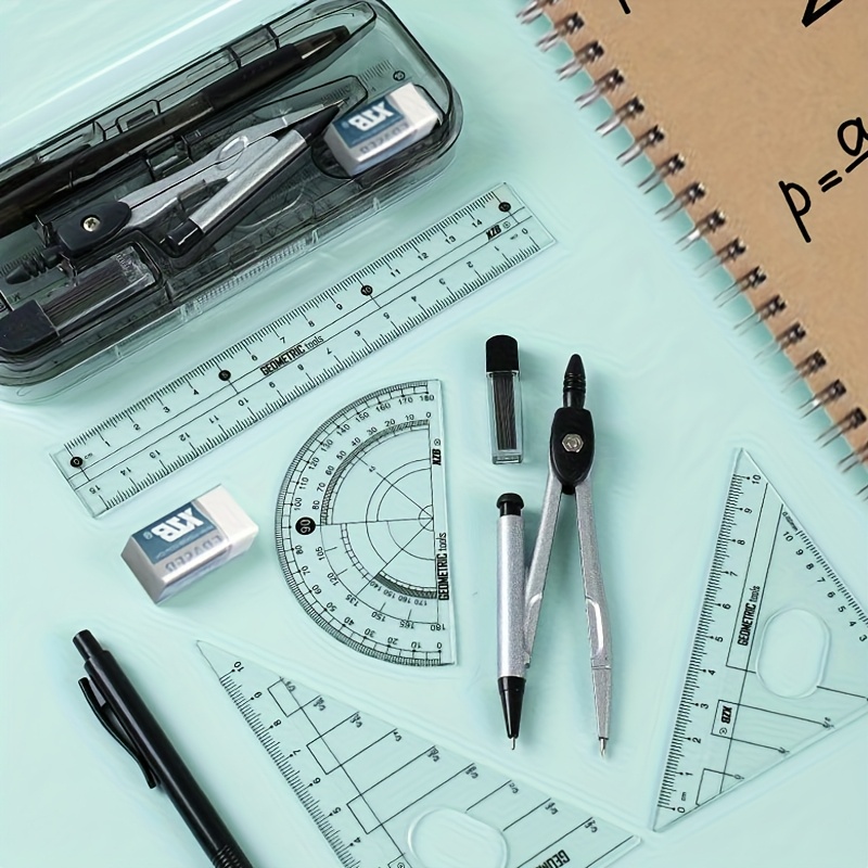 Compass and Ruler Set, Geometr - Math Geometry Set With Compass recension och pris
