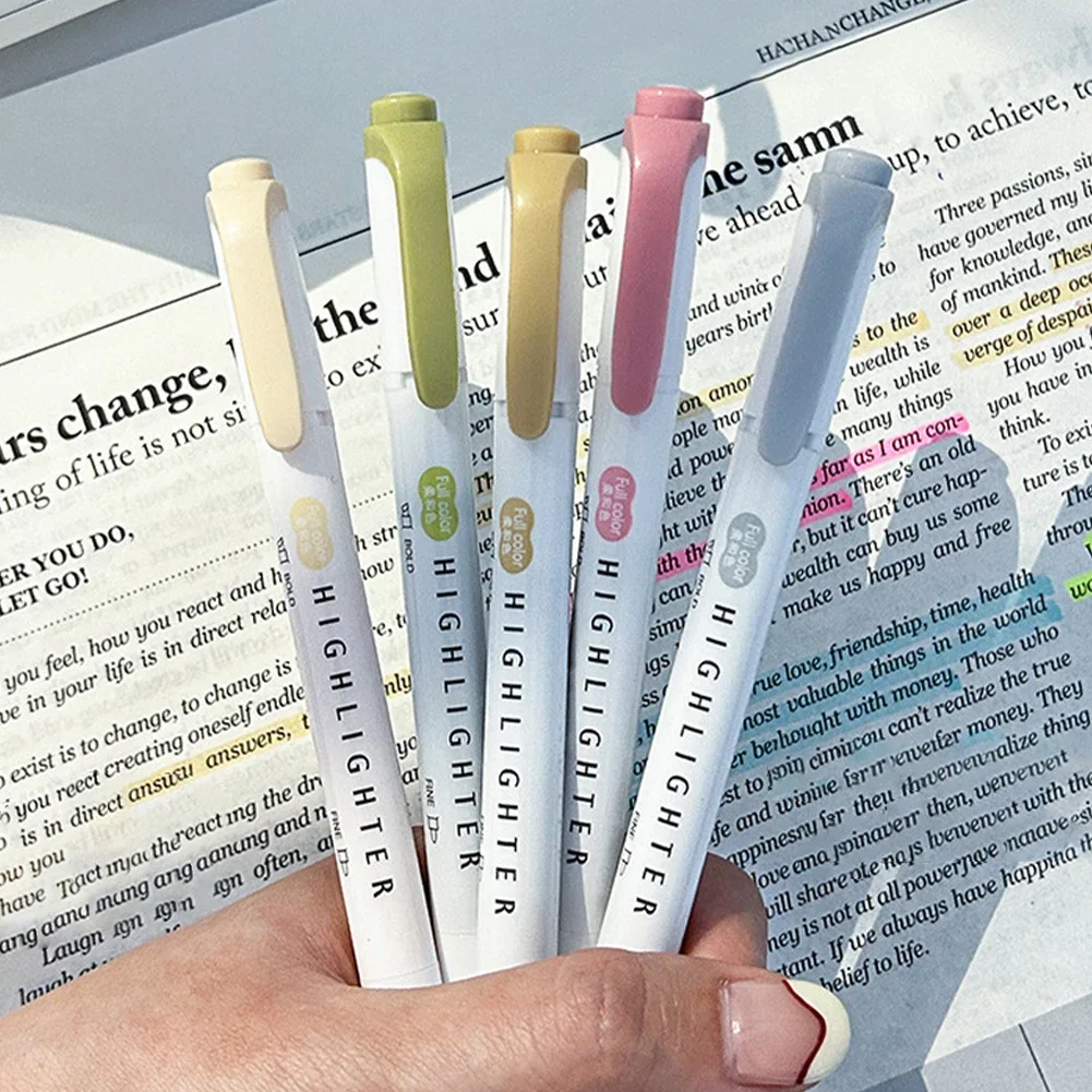 5pcs Pastel Highlighters Color - Pastel Highlighter Set Double Ended recension och pris