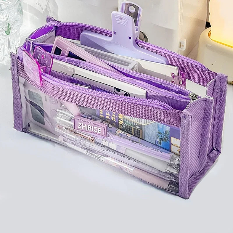 6 Layers Large Capacity Pencil - Aesthetic Large Pencil Case Pouch recension och pris