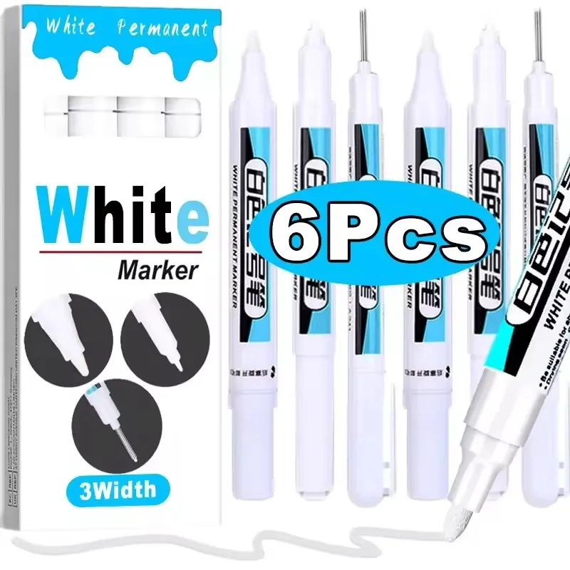 0.7/1.0/2.5MM White Permanent  - Stationery recension och pris