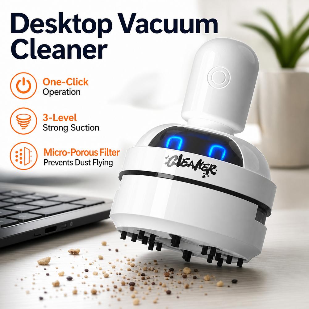 Portable Mini Desk Vacuum Clea - Mini Desktop Vacuum Cleaner For Eraser Dust recension och pris