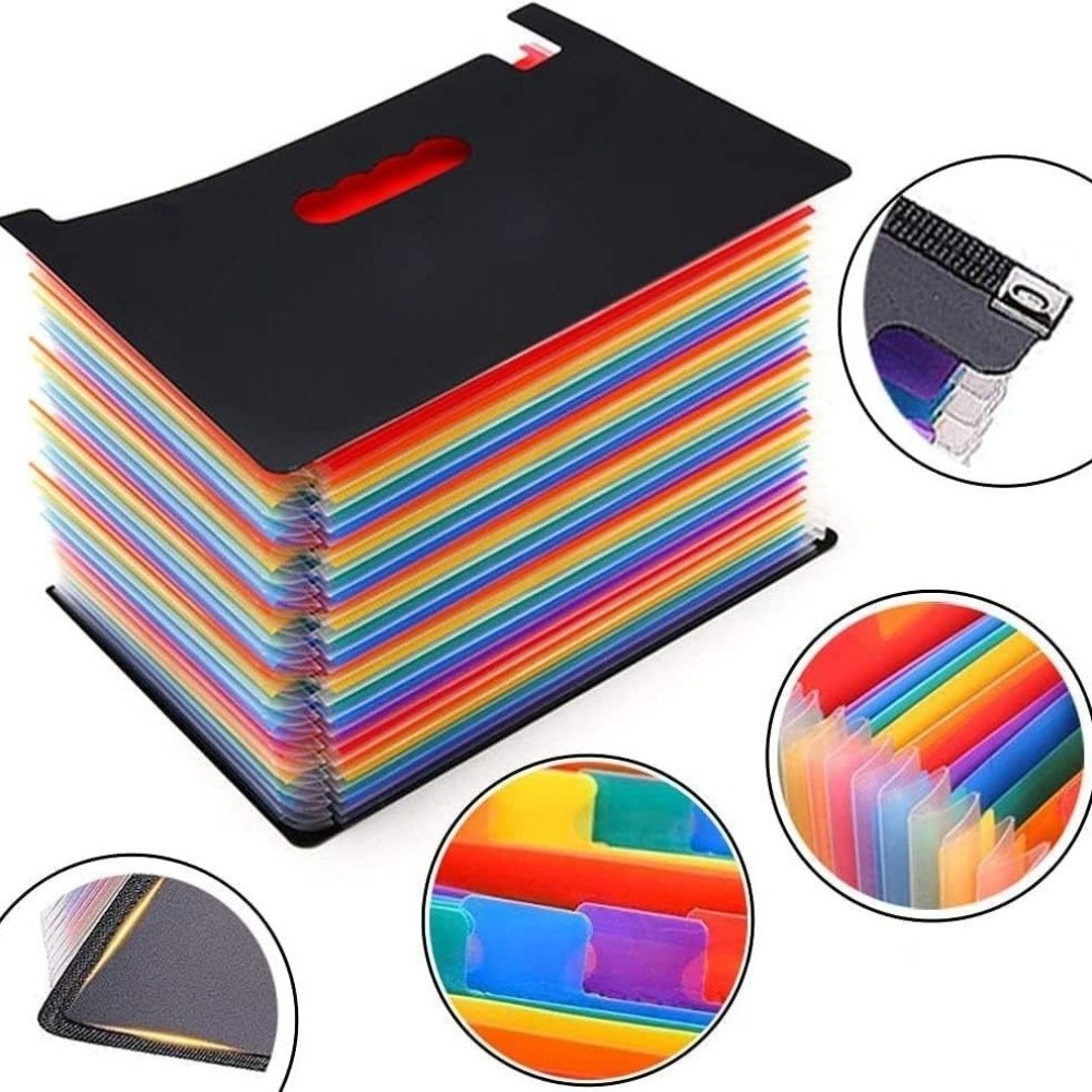 Portable 13/25 Pockets Expandi - Expandable Accordion File Folder 13 Pockets recension och pris
