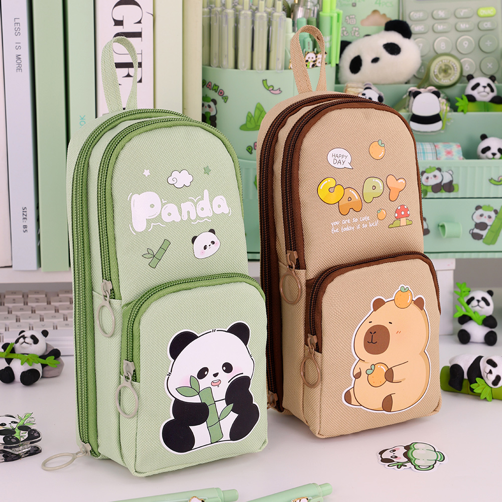 Cute Cartoon Capybara Pencil C - Aesthetic Large Pencil Case Pouch recension och pris