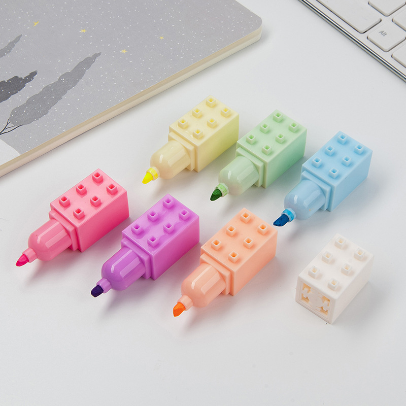 6pcs Pastel Color Body Buildin - Pastel Highlighter Set Double Ended recension och pris