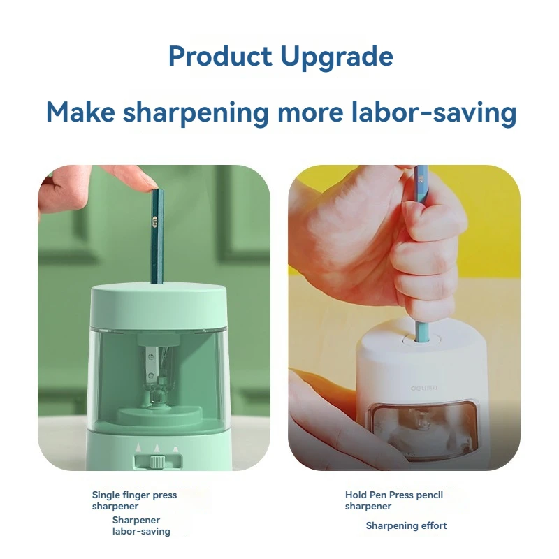 Deli VA3 Green USB battery dua - Electric Pencil Sharpener Usb recension och pris