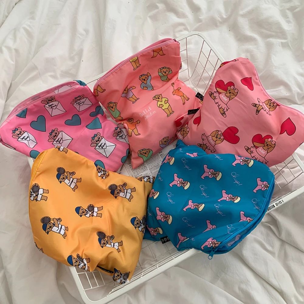 Cute Kawaii Makeup Bag Bear Pa - Stationery recension och pris