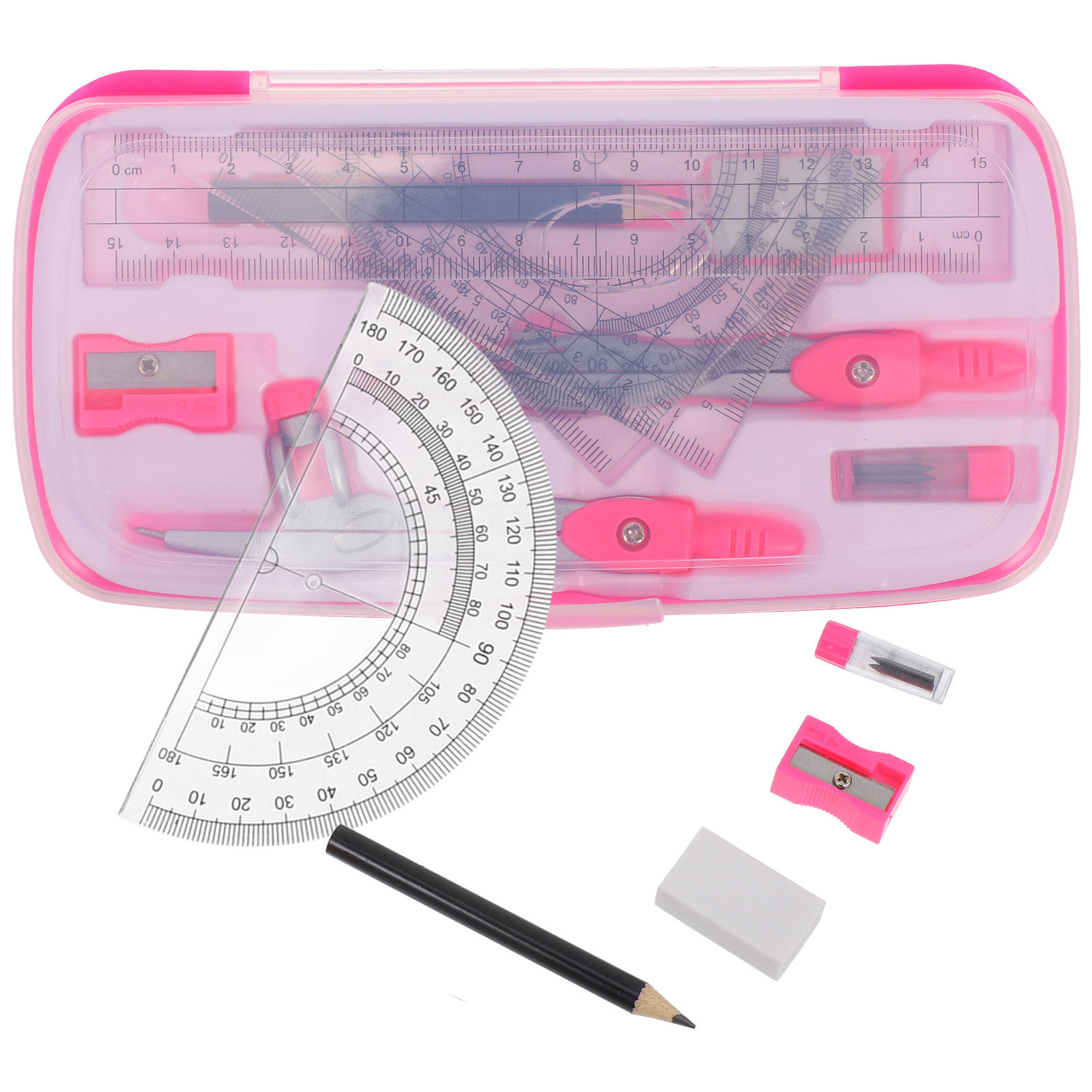 1Set Lightweight Portable Comp - Math Geometry Set With Compass recension och pris