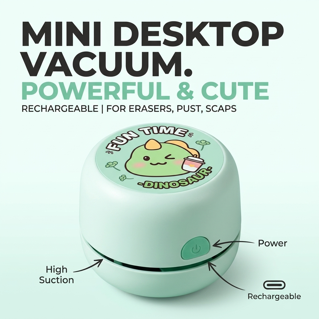 Desktop Vacuum Cleaner Mini Re - Mini Desktop Vacuum Cleaner For Eraser Dust recension och pris