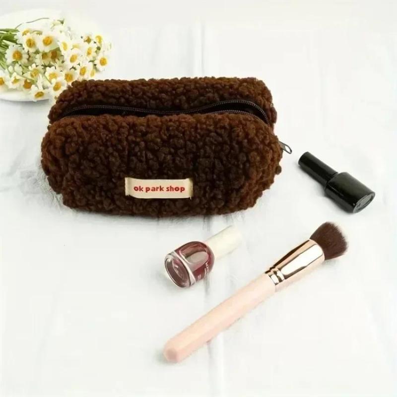 2026 Lamb Plush Storage Bag Si - Aesthetic Large Pencil Case Pouch recension och pris