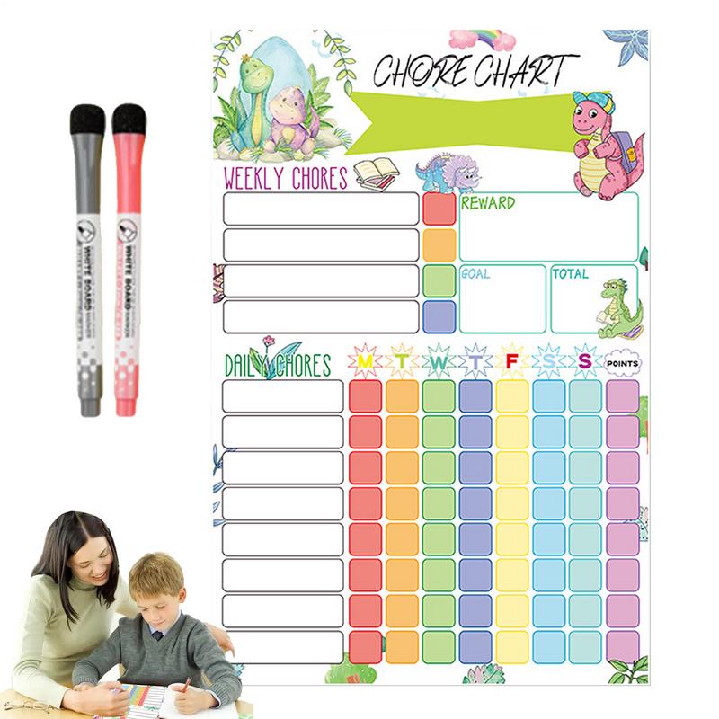 Magnetic Chore Chart Weekly Vi - Kids Magnetic Reward Chart Board recension och pris