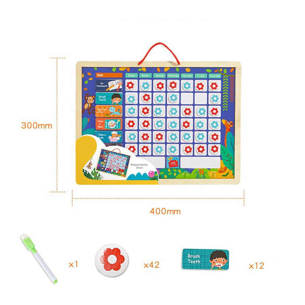 Kids Educational Magnetic Resp - Kids Magnetic Reward Chart Board recension och pris